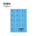 9.2 Schrijftrein Posters Alfabet kleine letters (a-m, n-z)